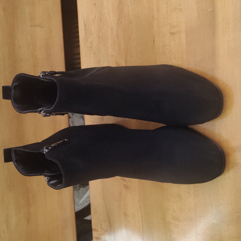 Blondo Siena Black Size 10 Nubuck Waterproof Heeled Boots B7 125 015 - Picture 2 of 13